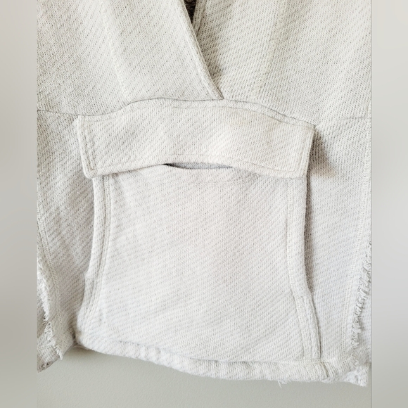 Natural Reflection Women's 100%Cotton Slouchy Knit/Fringe Short Sleeve Hoodie M - Picture 11 of 16